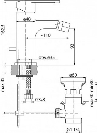 Baterija za bide Libra 2451350 