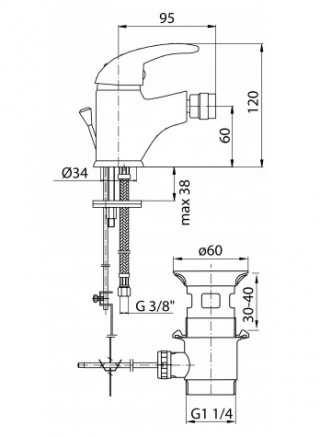 Baterija za bide Galeo 2441060 