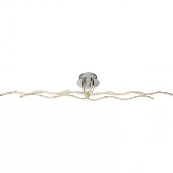 GLOBO Lampa plafon 67822-45F NiklMat LED 