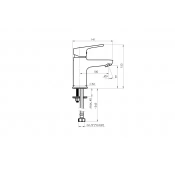 Baterija za umivaonik Uno-18 (BK2) 