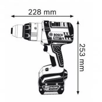 BOSCH premium aku udarni izvijač GSB 14,4 VE-2-Li 