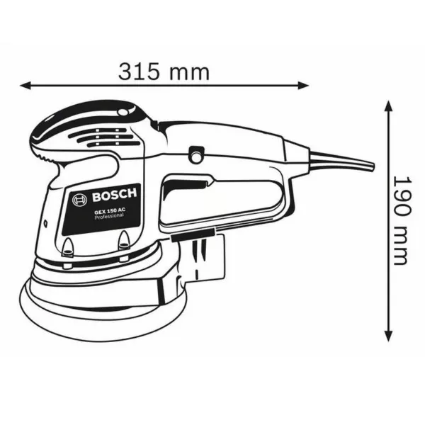 BOSCH ekscentrična rotaciona brusilica GEX 150 AC 