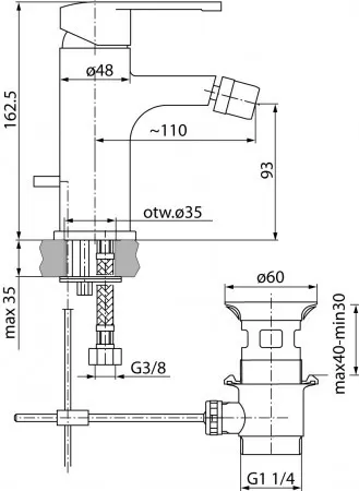 Baterija za bide Libra 2451350 