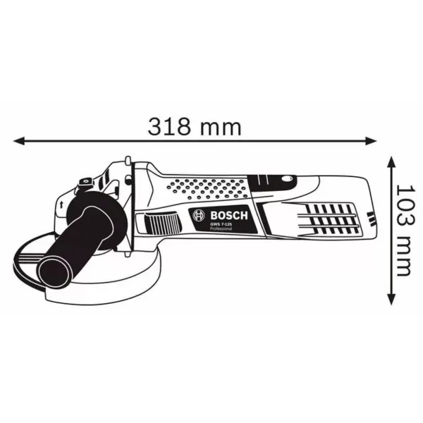 Bosch ugaona kutna brusilica GWS 7-125 Professional 