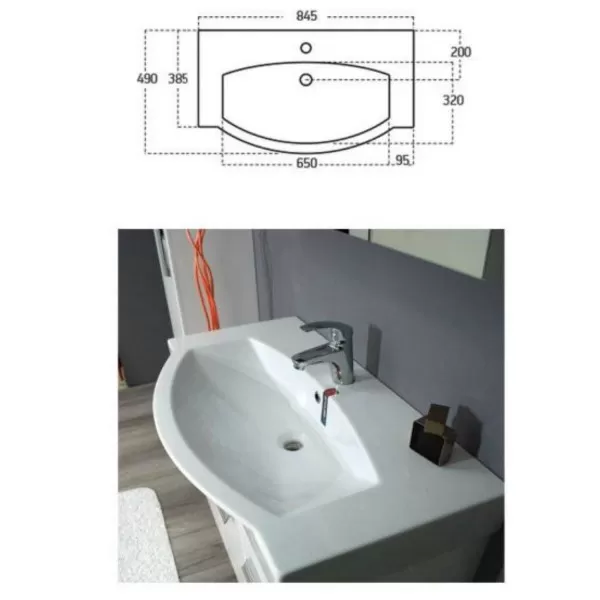 Kupatilski komplet Doors 850 mm 