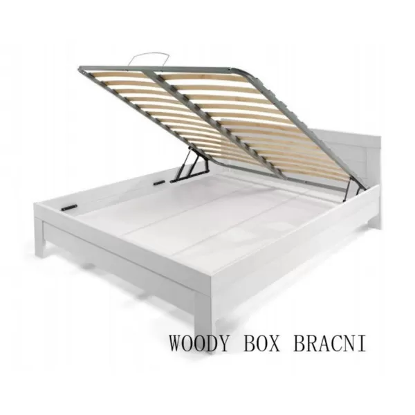 Krevet Woody BOX 140x200 Bijelo 