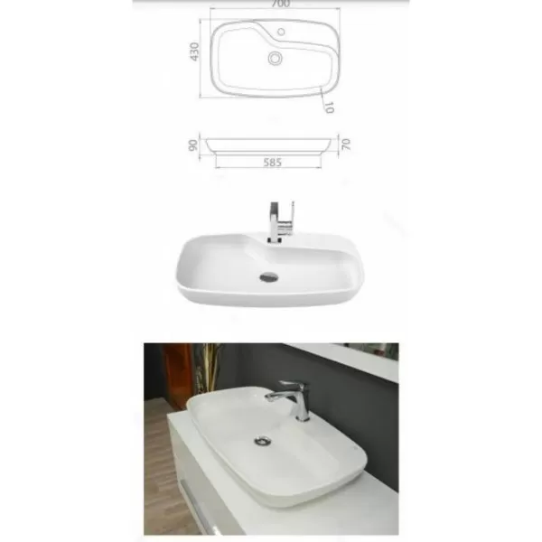 Kupatilski set Style 1200 mm i vertikalni ormarić Artis 