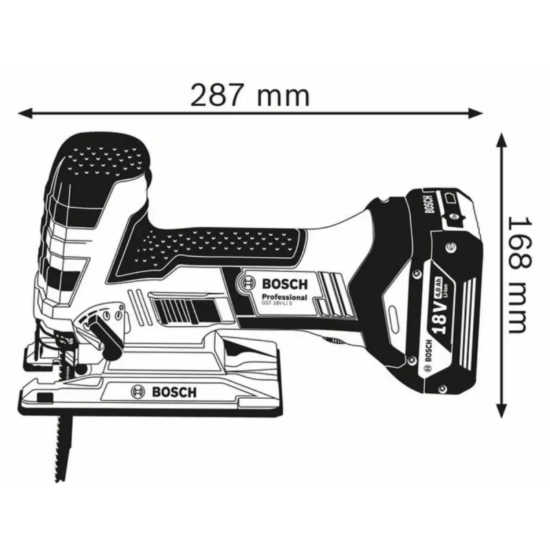 BOSCH aku ubodna pila GST 18 V-Li solo 