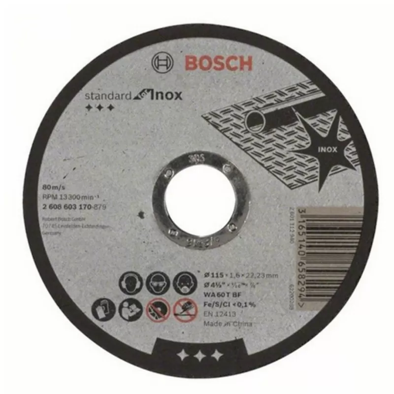 BOSCH Rezna ploča 115x1 standard za inox 