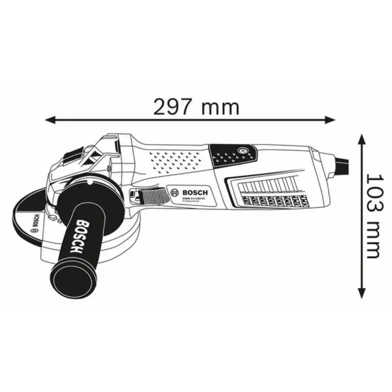 Bosch ugaona kutna brusilica GWS 13-125 CI Professional 