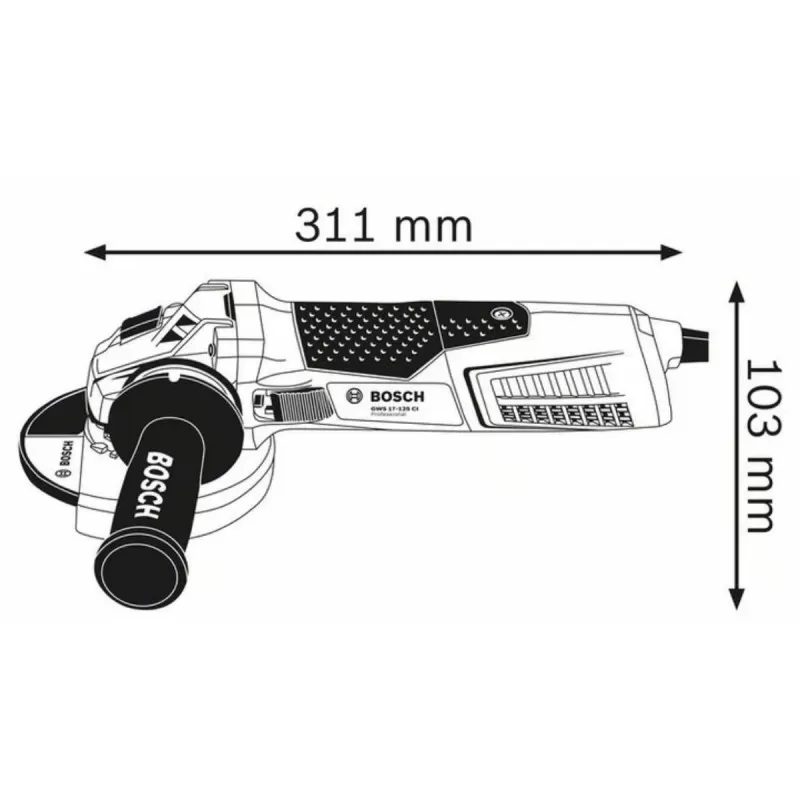 Bosch ugaona kutna brusilica GWS 19-125 CIE Professional 