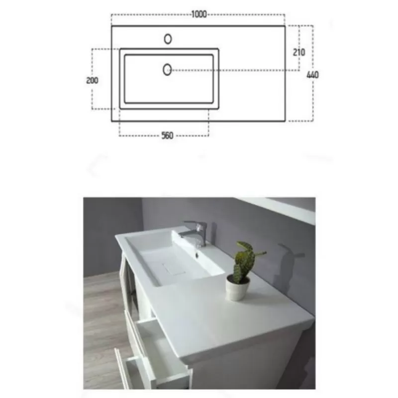 Kupatilski komplet Vision 1000 mm 